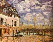 Alfred Sisley Boat During a Flood oil